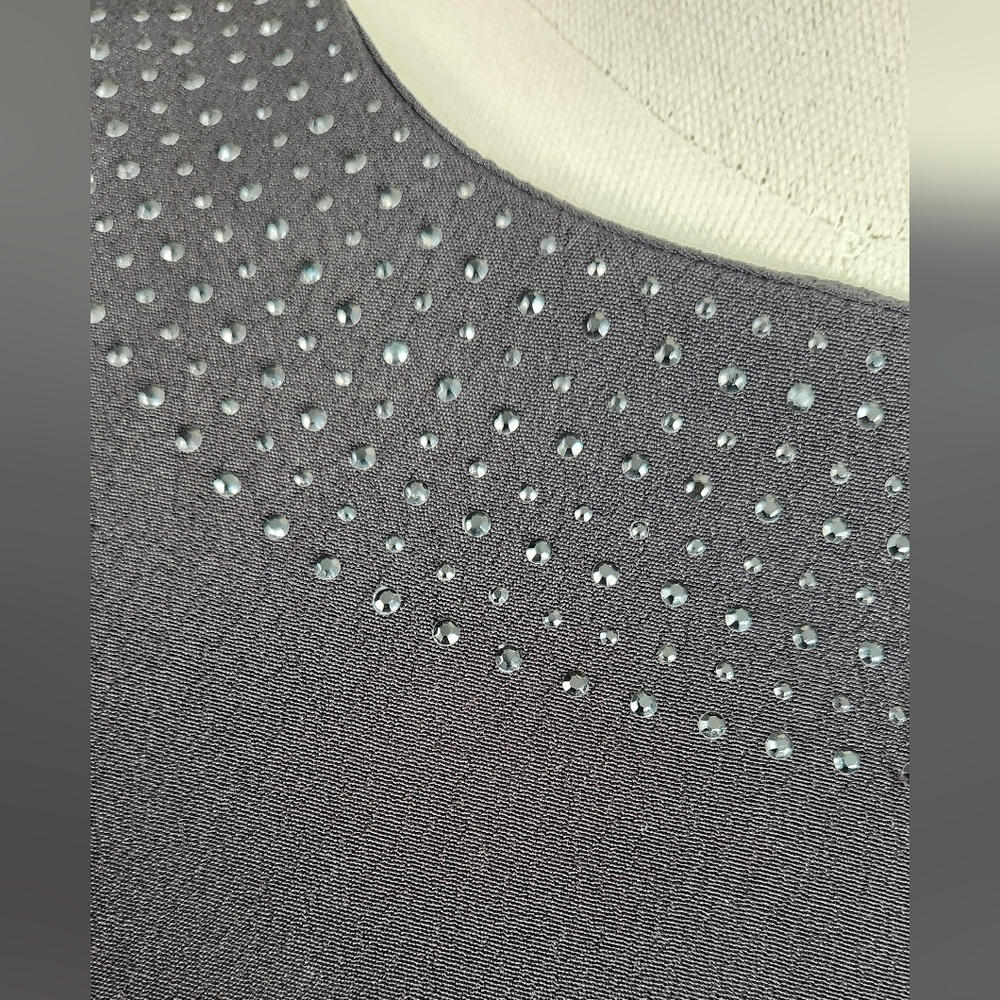NWOT H&M Black top with Rhinestone detail - Picture 4 of 6